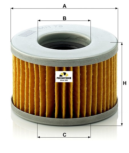 Фильтр масляный MANN MH79 (мото)