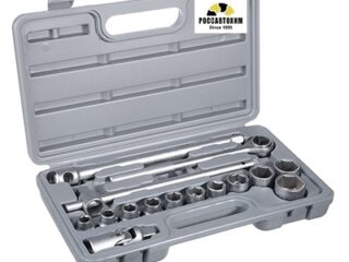 Набор головок, 16 предм., 10-27мм, с карданным шарниром 1/2" ЕРМАК 736-498