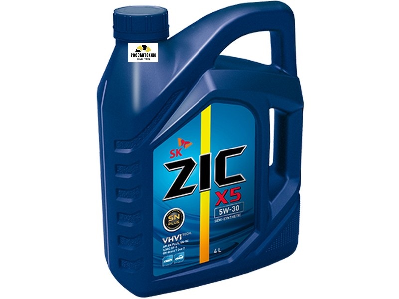 Масло моторное ZIC X5 5W30 4л п/с
