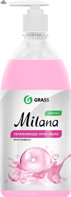 Жидкое мыло GRASS " Fruit Bubbles " с дозатором 1л / 125312 /