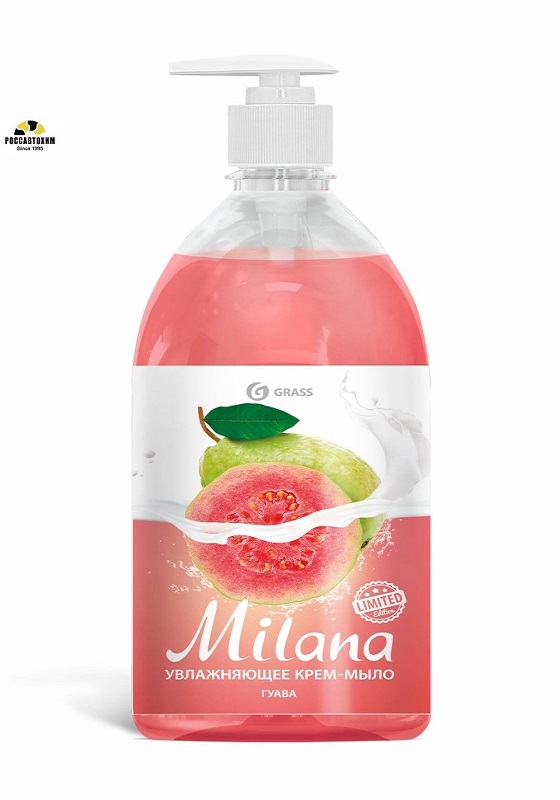 Жидкое мыло GRASS "Гуава" с дозатором 1л