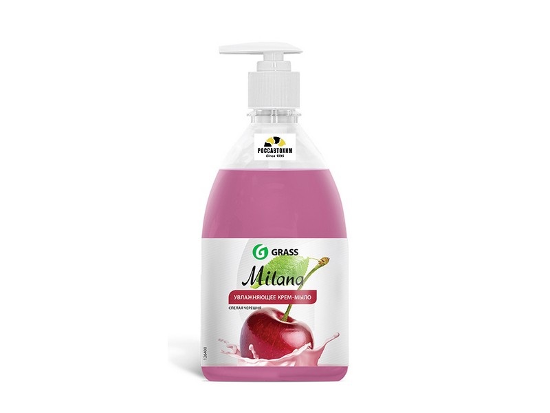 Жидкое мыло GRASS "Спелая черешня" с дозатором 0,5л