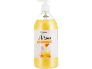 Жидкое мыло GRASS "Молоко и мед" с дозатором 1л