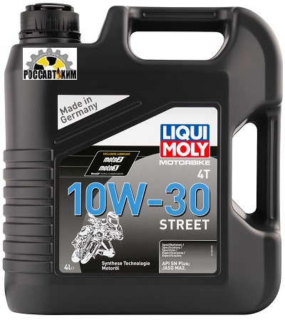Масло моторное LIQUI MOLY Motorbike 4T Street 10W30 4л 1688