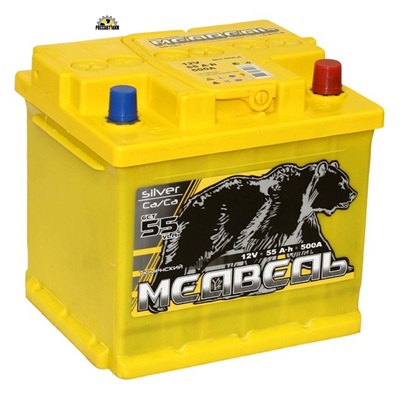 АКБ ТЮМЕНЬ Медведь Silver Ca/Ca 55 Ач о/п (куб)