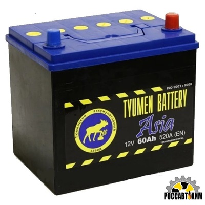 АКБ ТЮМЕНЬ Азия 60 Ач о/п 6СТ-60L