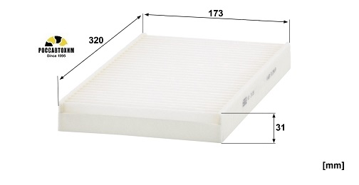 Фильтр салона MANN CU3139