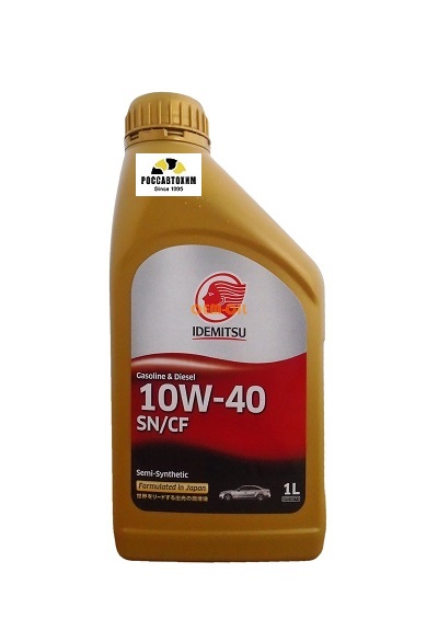 Масло моторное IDEMITSU SEMI-SYNTHETIC SN/CF 10W40 п/с /30015049-724/ (1л)