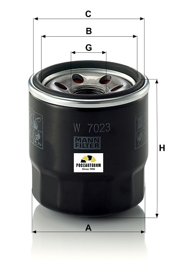 Фильтр масляный MANN W7023