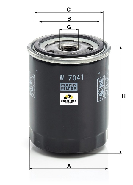 Фильтр масляный MANN W7041