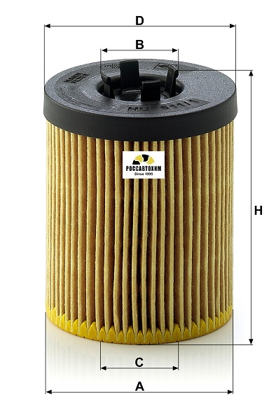 Фильтр масляный MANN HU611/1x