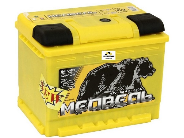 АКБ ТЮМЕНЬ Медведь Silver Ca/Ca 62Ач о/п (низкий)