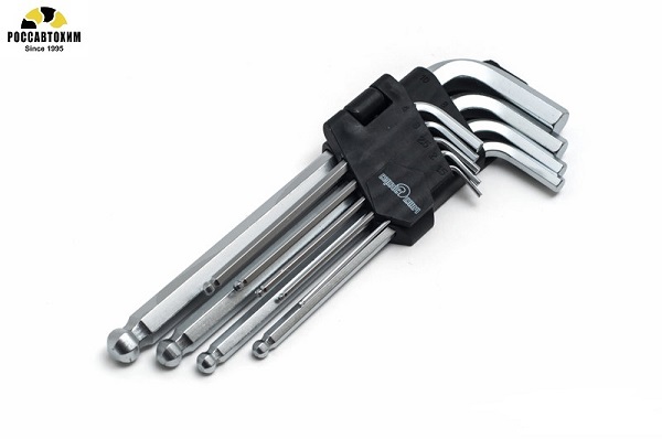 Набор шестигранников с шаром 9 предм.Сервис К / 70670 /