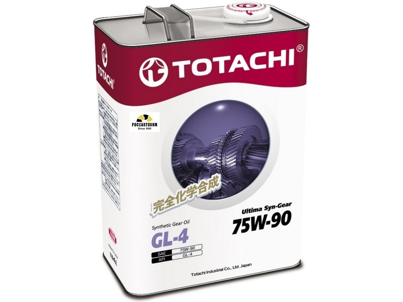Масло трансмиссионное TOTACHI Ultima Syn-Gear 75w90 GL-4 синт. 4л
