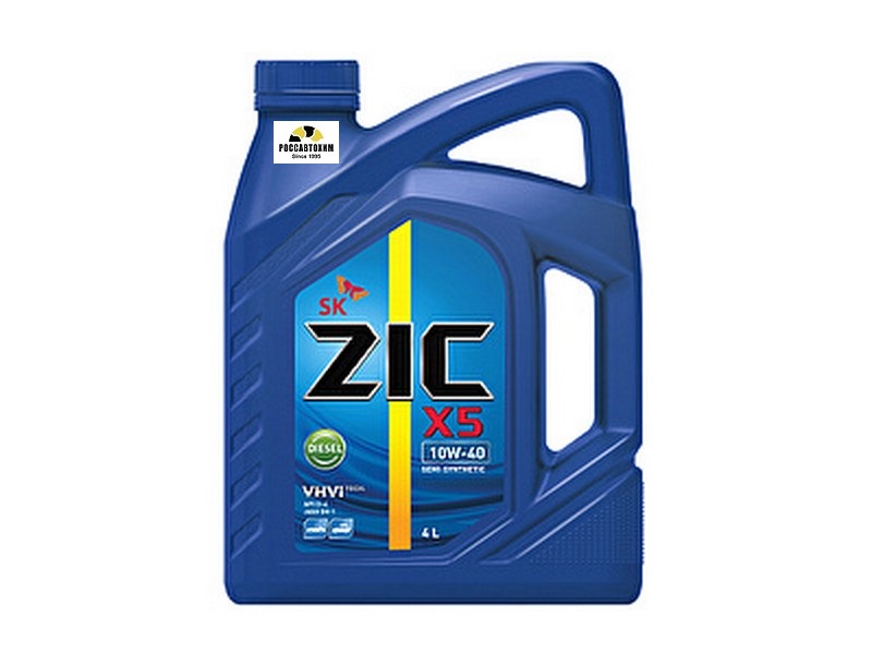 Масло моторное ZIC X5 Diesel 10w40 4л