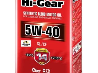 Масло моторное HI-GEAR 5W40 SL/СF (4 л) п/синт. HG1144