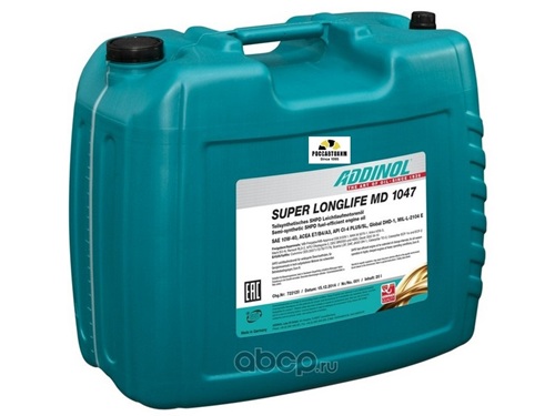 Масло моторное ADDINOL Super Longlife MD 1047 10W40 CI-4/SL E7/A3/B4 п/с 20л
