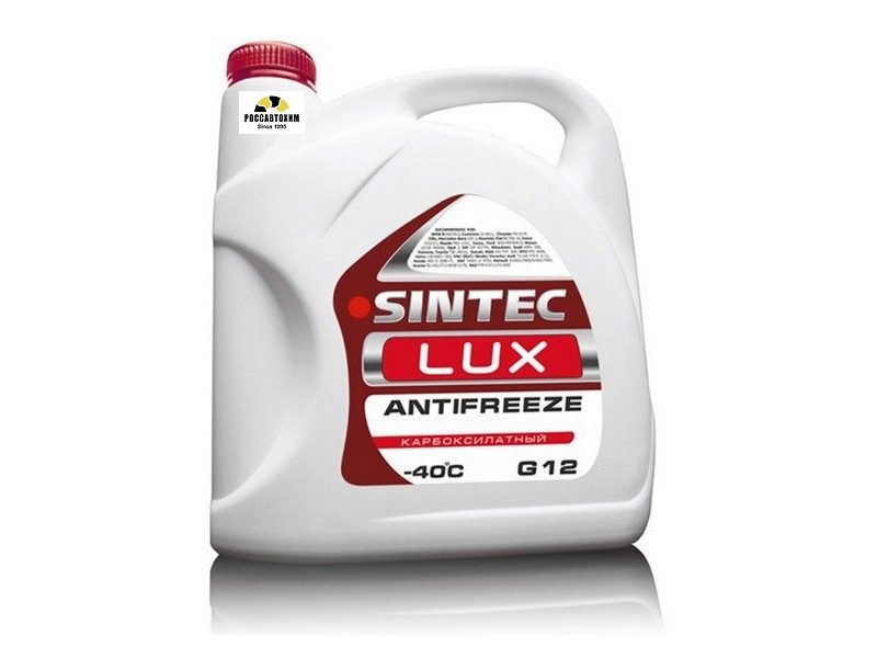Антифриз SINTEC -40 G12+ LUX красный 3кг /103015/