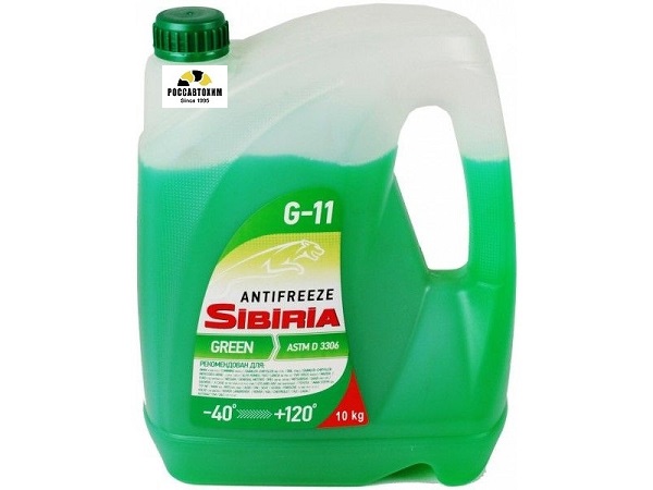 Антифриз SIBIRIA - 40 зеленый, 10кг /800090/