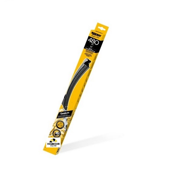 Щетки стеклоочистителя бескаркасные с графитовым покрытием RW-19G 19"(480мм)