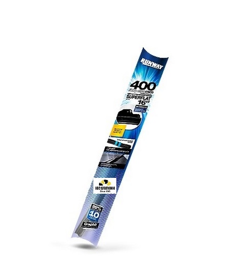 Щетка стеклоочистителя бескаркасная универсальная RW-16U 400мм SUPERFLAT