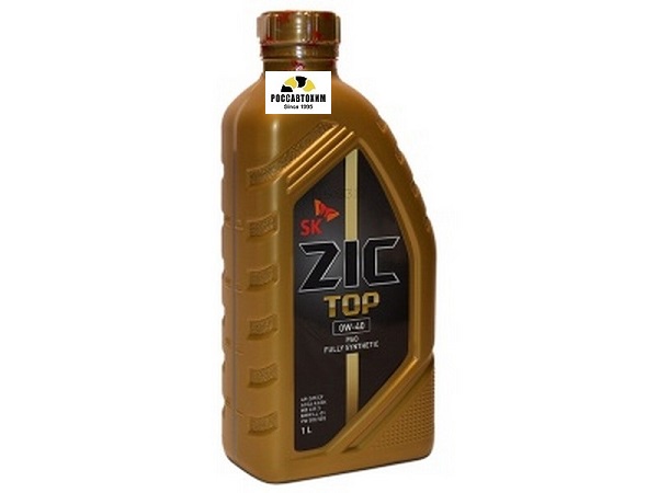 Масло моторное ZIC 0W40 TOP SM/CF синт 1 л