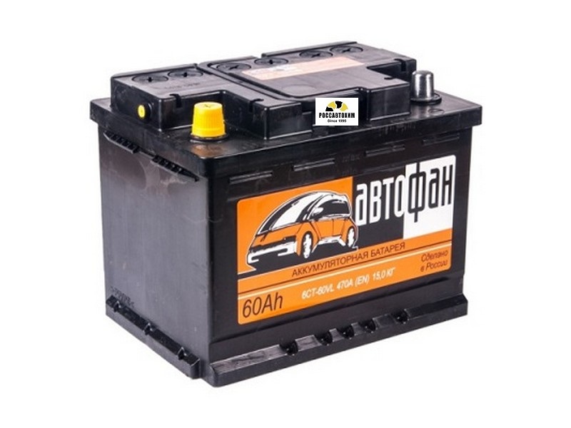 АКБ Автофан 6СТ-60 АПЗ п/п (черный)