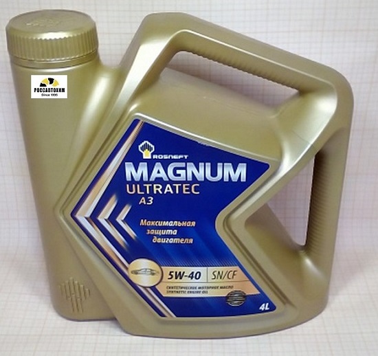 Масло моторное Роснефть Magnum Ultratec SN/CF 5W-40 4л синт.