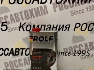 Масло моторное Rolf GT 5W40 API А3/В4 SN/CF синт. 1л. Арт. пр-ля: 322234