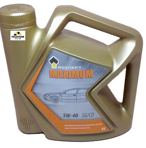 Масло моторное Роснефть Maximum 5W40 SG/CD п/синт. 4л