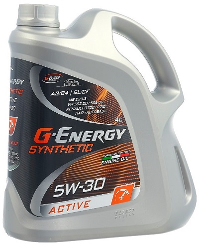 Масло моторное G-Energy Synthetic Active 5W30 4л
