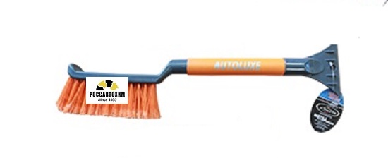 Щетка со скребком, серо-оранжевая AL-116