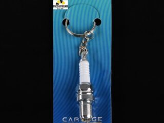 Брелок "Свеча зажигания" с фонариком, хром, металл 2533027
