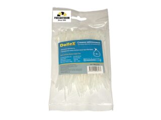 Хомут-стяжка нейлон 2,5*100мм (белые) /237-543/