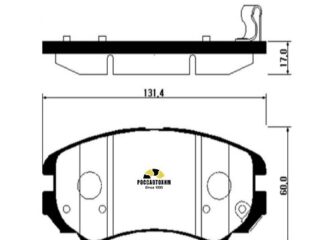 Колодки тормозные дисковые HSB HP0009