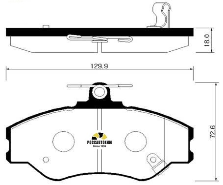 Колодки тормозные дисковые HSB HP0019