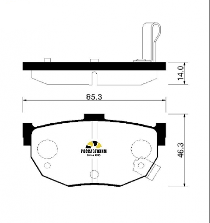 Колодки тормозные дисковые HSB HP0021