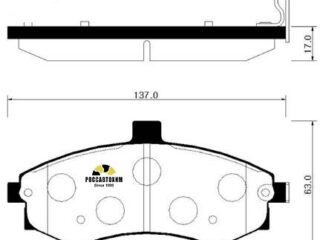 Колодки тормозные дисковые HSB HP0027