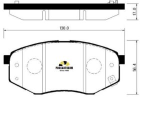 Колодки тормозные дисковые HSB HP0041