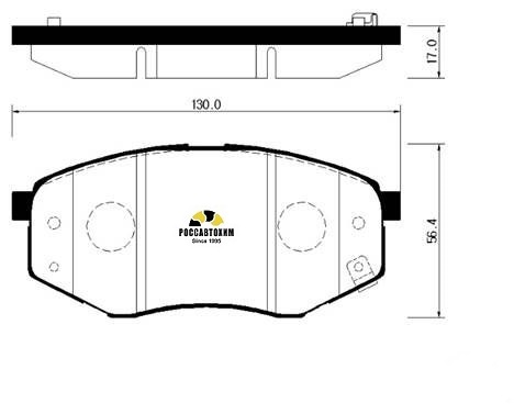 Колодки тормозные дисковые HSB HP0041