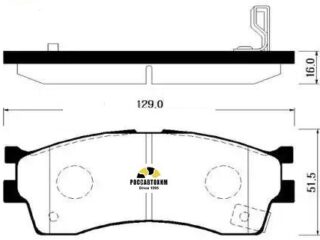 Колодки тормозные дисковые HSB HP1008
