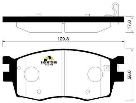Колодки тормозные дисковые HSB HP1034