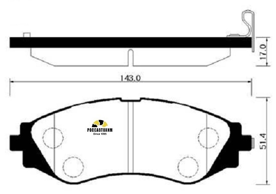 Колодки тормозные дисковые HSB HP2006