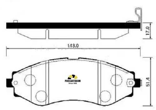 Колодки тормозные дисковые* HSB HP2008
