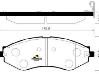 Колодки тормозные дисковые HSB HP2012