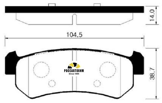 Колодки тормозные дисковые HSB HP2014