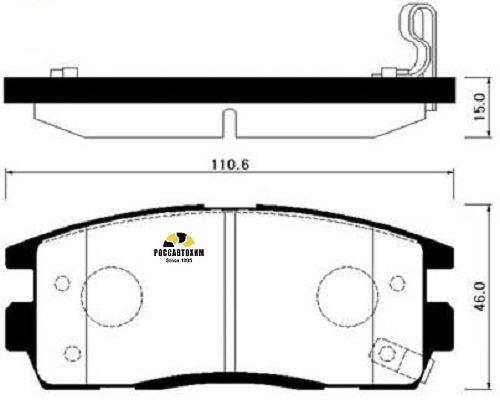 Колодки тормозные дисковые HSB HP2019