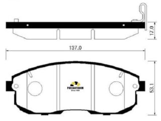 Колодки тормозные дисковые HSB HP3001