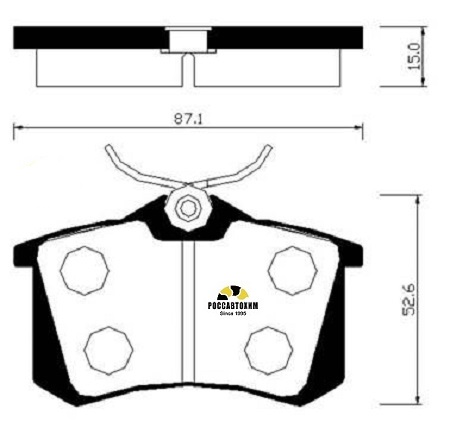 Колодки тормозные дисковые HSB HP3010
