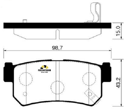 Колодки тормозные дисковые HSB HP4002